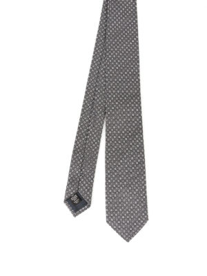 Ermenegildo Zegna: ties & bow ties - Micro patterned silk tie