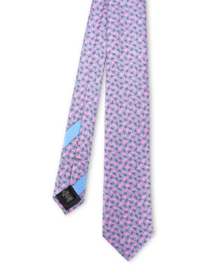 ERMENEGILDO ZEGNA: ties & bow ties - Pink patterned tie
