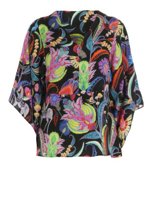 ETRO: bluse - Blusa fantasia con maniche a kimono