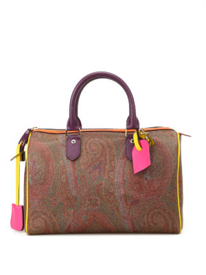 ETRO: bauletti - Bauletto Paisley con bordi colorati