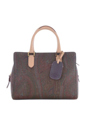 ETRO: bauletti - Bauletto Russel con stampa Cashmere