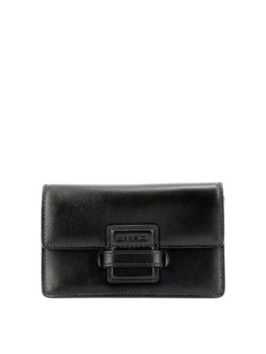 ETRO: pochette - Clutch in pelle nera