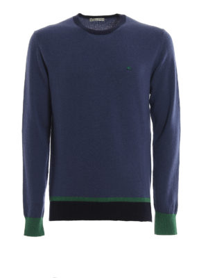 ETRO: crew necks - Contrasting edges wool sweater