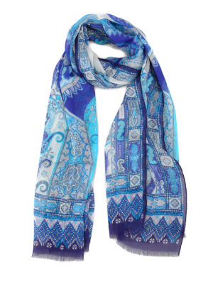 ETRO: sciarpe e foulard - Sciarpa Delhy in seta Paisley