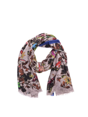 ETRO: sciarpe e foulard - Sciarpa in lana con stampa floreale