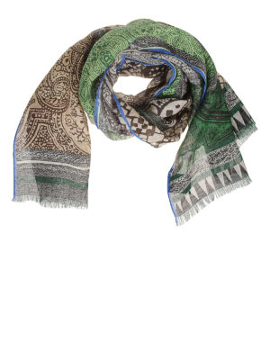 ETRO: sciarpe e foulard - Sciarpa in lino jacquard