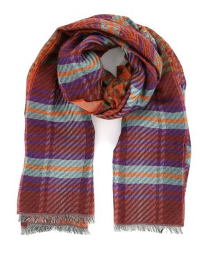 ETRO: scarves - Multicolour jacquard scarf