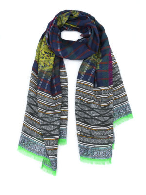 ETRO: sciarpe e foulard - Sciarpa a quadri con stampa Paisley