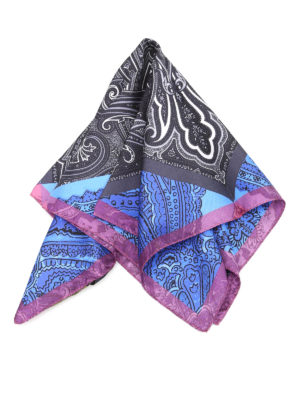 ETRO: sciarpe e foulard - Pochette in seta stampa paisley