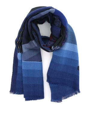 ETRO: scarves - Patterned wool and silk scarf