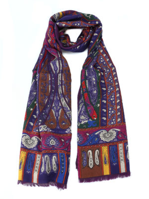 ETRO: sciarpe e foulard - Sciarpa Shaal Nur in lana e yack