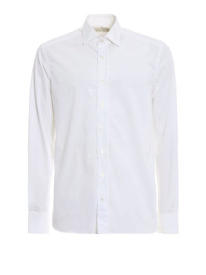 ETRO: camicie - Camicia bianca in cotone stretch