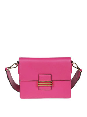 ETRO: borse a spalla - Borsa Rainbow in pelle fucsia