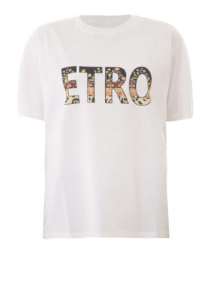 ETRO: t-shirts - Logo print T-shirt