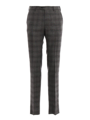 ETRO: Tailored & Formal trousers - Prince of Wales wool trousers