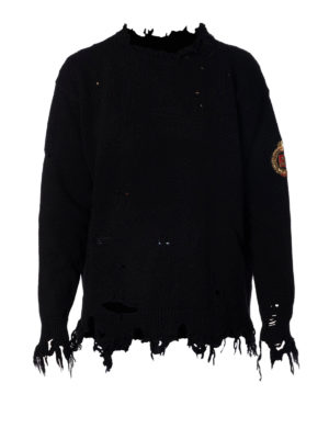 ETRO: Cuellos altos y polos - Suéter Con Cuello Alto - Negro