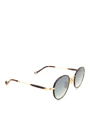 EYEPETIZER: sunglasses - Cinq havana rounded ultralight sunglasses