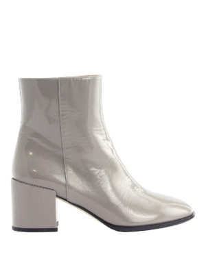 FABIANA FILIPPI: ankle boots - Jewel detail patent leather booties