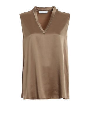 FABIANA FILIPPI: blouses - Sleeveless silk blouse