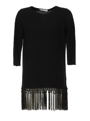 FABIANA FILIPPI: boat necks - Fringed long sweater