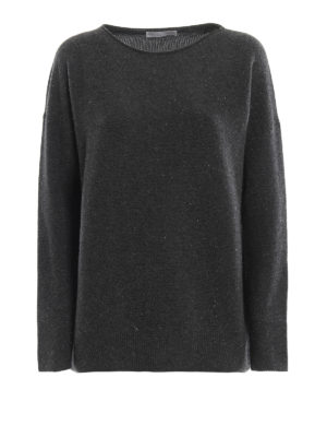 FABIANA FILIPPI: boat necks - Lurex embellished wool blend sweater