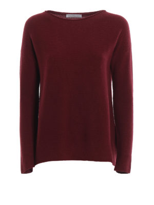 FABIANA FILIPPI: boat necks - Lynx stitch knit wool blend sweater