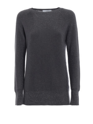 FABIANA FILIPPI: maglia collo rotondo - Girocollo intrecciato in filo di lurex