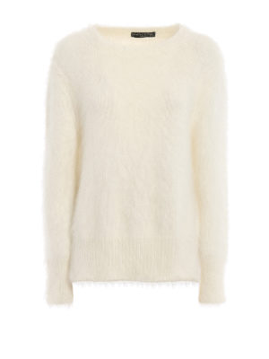 FABIANA FILIPPI: Suéteres con cuello pico - Suéter Cuello Redondo - Blanco