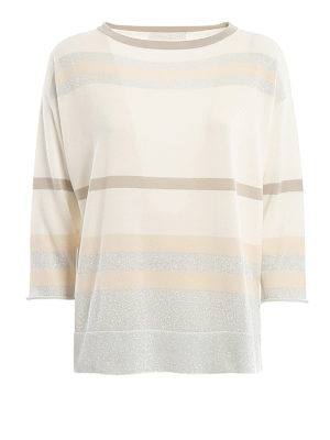 FABIANA FILIPPI: Suéteres con cuello pico - Suéter Cuello Redondo - Blanco