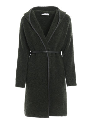 FABIANA FILIPPI: knee length coats - Soft wool bouclé belted coat