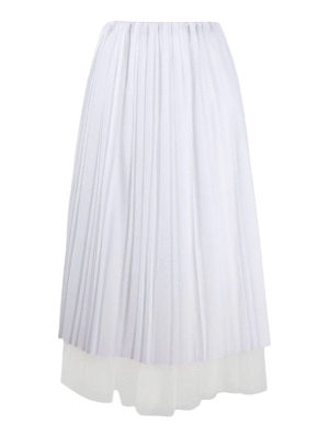 FABIANA FILIPPI: Knee length skirts & Midi - Pleated tulle skirt