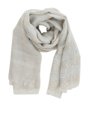 FABIANA FILIPPI: scarves - Shiny linen blend scarf