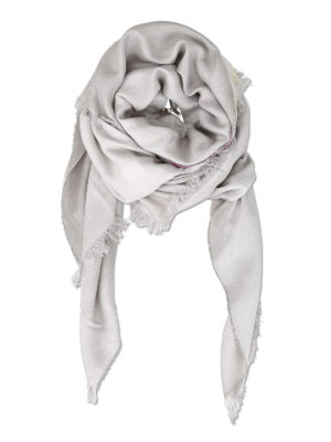 FABIANA FILIPPI: sciarpe e foulard - Sciarpa in misto modal color argento
