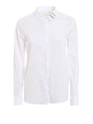 FABIANA FILIPPI: camicie - Camicia bianca con punto luce sul colletto