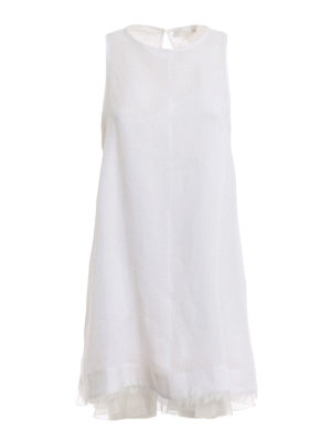 FABIANA FILIPPI: abiti corti - Abito smanicato in lino