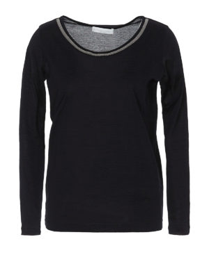 FABIANA FILIPPI: t-shirts - Embellished crew neck T-shirt