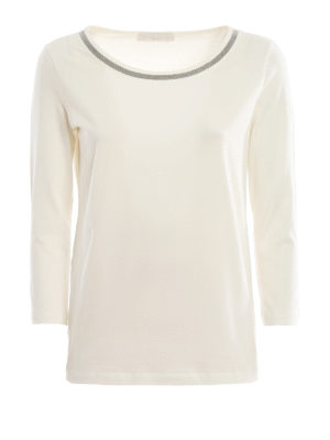 FABIANA FILIPPI: t-shirts - Embellished T-shirt