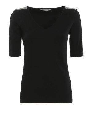 FABIANA FILIPPI: t-shirts - Jewel detail T-shirt