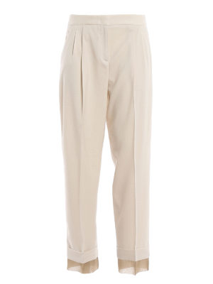FABIANA FILIPPI: Pantalones de sastrerìa - Pantalones De Sastrería - Crema