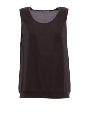 FABIANA FILIPPI: Top e canotte - Canotta con scollo impreziosito