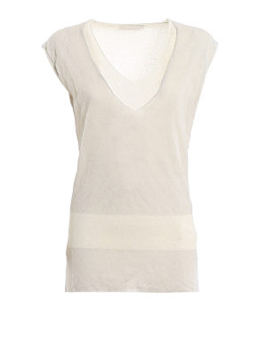 FABIANA FILIPPI: Tops y camisetas sin mangas - Top - Blanco