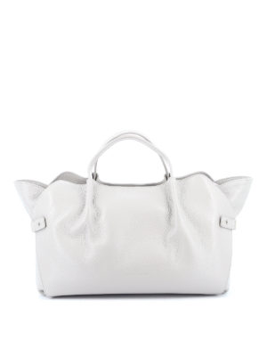 FABIANA FILIPPI: totes bags - Jewel detailed hammered leather tote