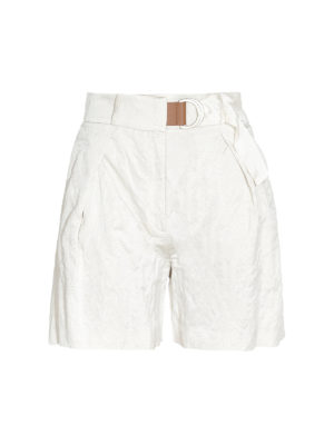 FABIANA FILIPPI: Trousers Shorts - Wrinkled effect short pants