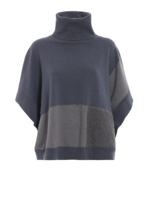 FABIANA FILIPPI: maglia a collo alto e polo - Dolcevita in misto cashmere stile poncho
