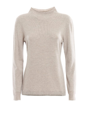 FABIANA FILIPPI: Turtlenecks & Polo necks - Embellished hem wool blend turtleneck