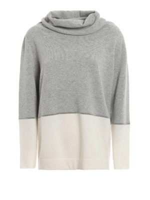 FABIANA FILIPPI: Cuellos altos y polos - Suéter Con Cuello Alto - Bicolor