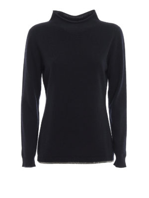 FABIANA FILIPPI: Cuellos altos y polos - Suéter Con Cuello Alto - Azul