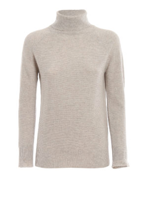 FABIANA FILIPPI: Cuellos altos y polos - Suéter Con Cuello Alto - Beis Claro