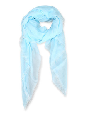 FALIERO SARTI: sciarpe e foulard - Sciarpa Gerflu azzurra in cashmere e modal