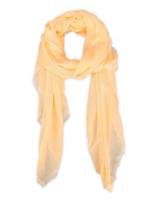 FALIERO SARTI: sciarpe e foulard - Sciarpa Gerflu arancio in cashmere e modal